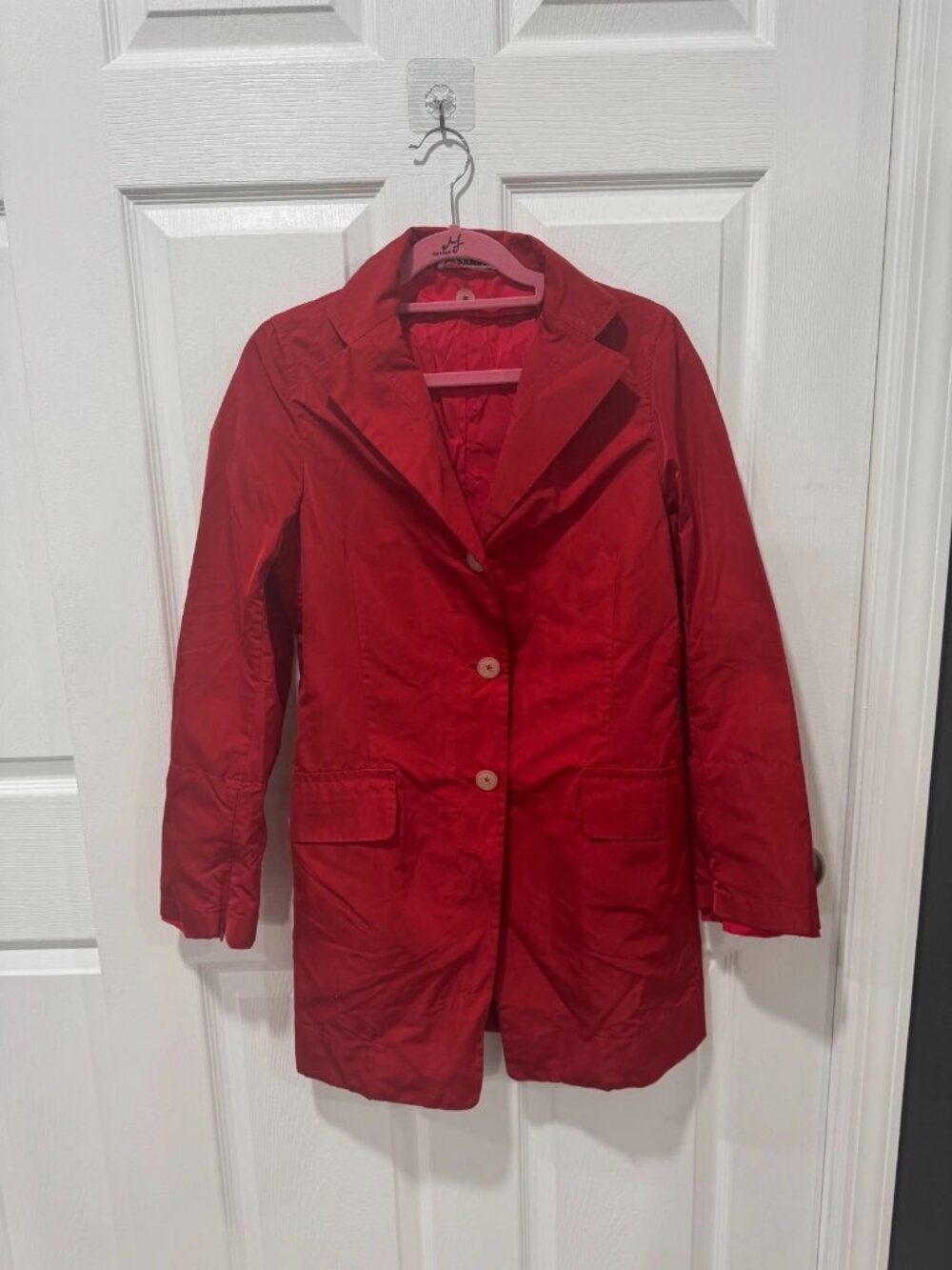 Jill Sanders Red Trenchcoat Size 38 Made In Italy